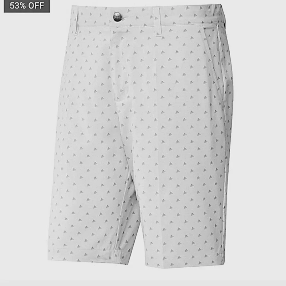 Adidas Men Grey 1 Woven Shorts Adidas Print New Golf Ultimate Size 30